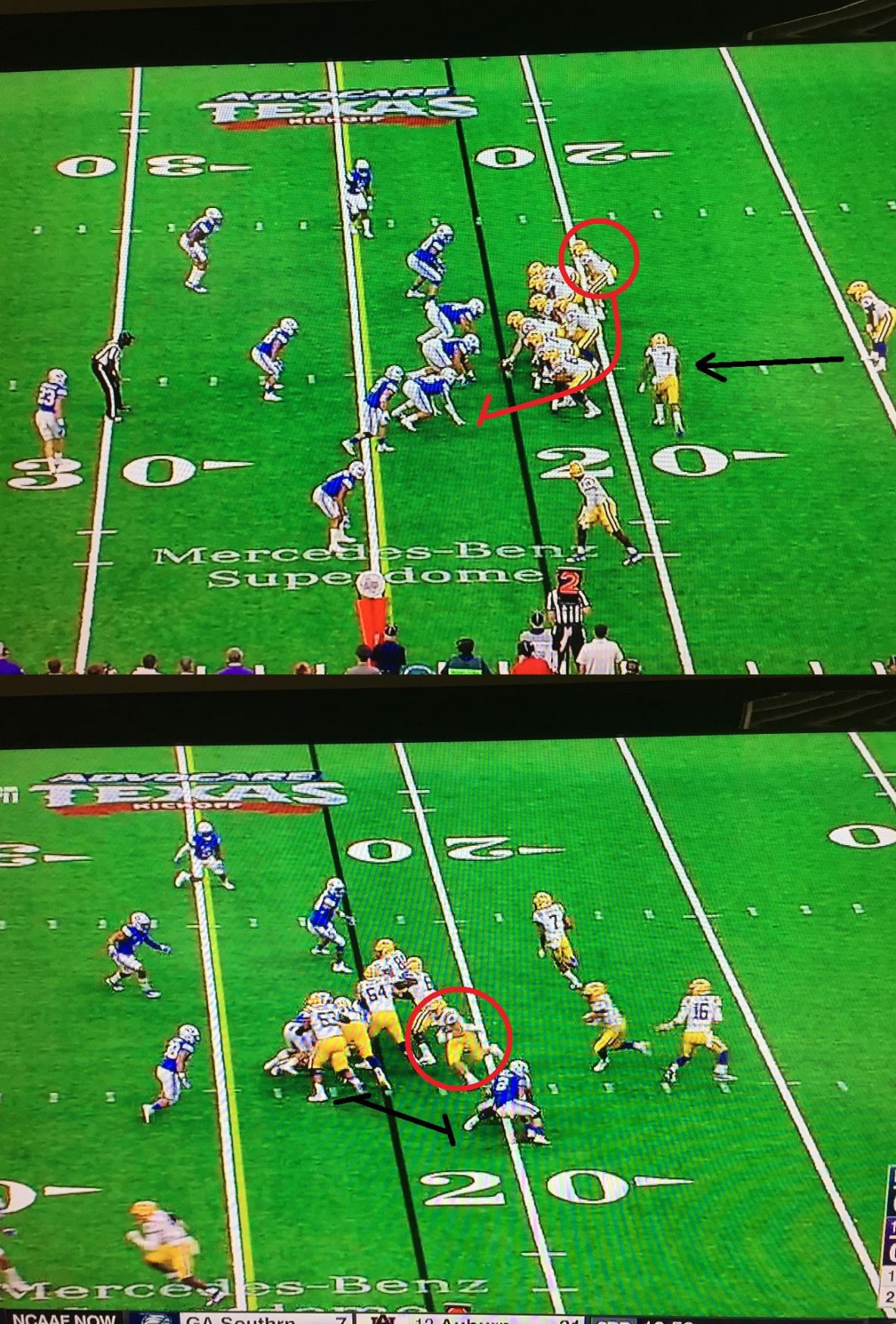 LSU film room